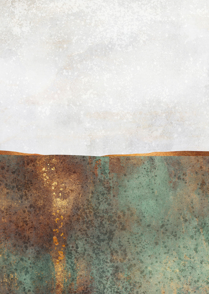 Golden Patina Horizon | Poster