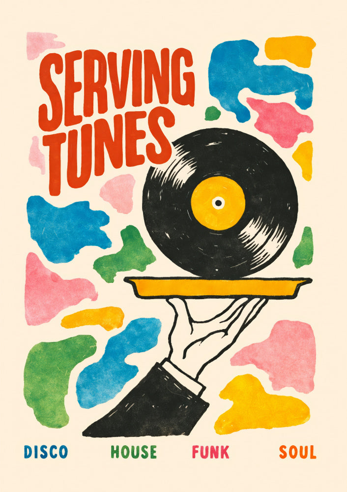 Serving Up Tunes | Poster