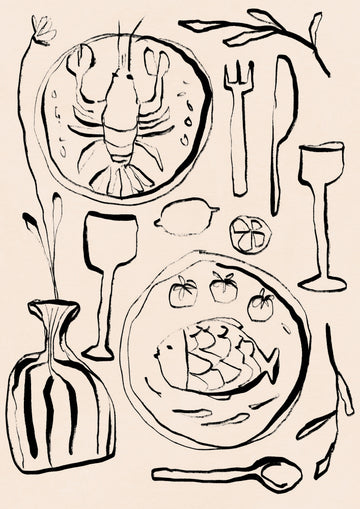 Restaurantstilllife | Canvas