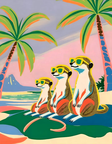 Meerkats Beach Vacation | Canvas