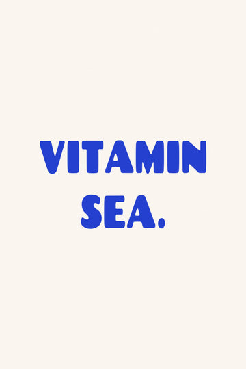 Vitamin Sea Ocean Blue | Canvas
