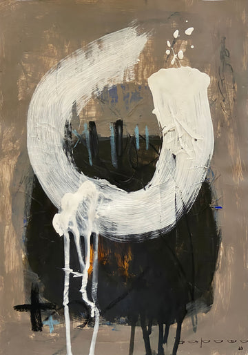 Expressive White Strokes | Canvas