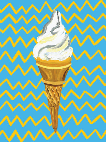 Vibrant Ice Cream Cone | Poster