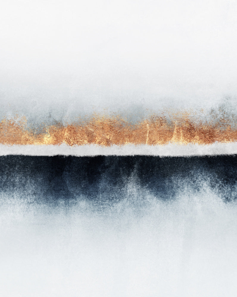 Golden Horizon Abstract | Canvas