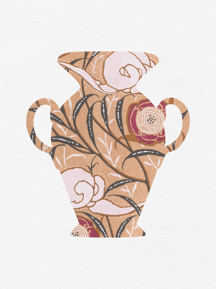 Stylized Floral Vase | Canvas