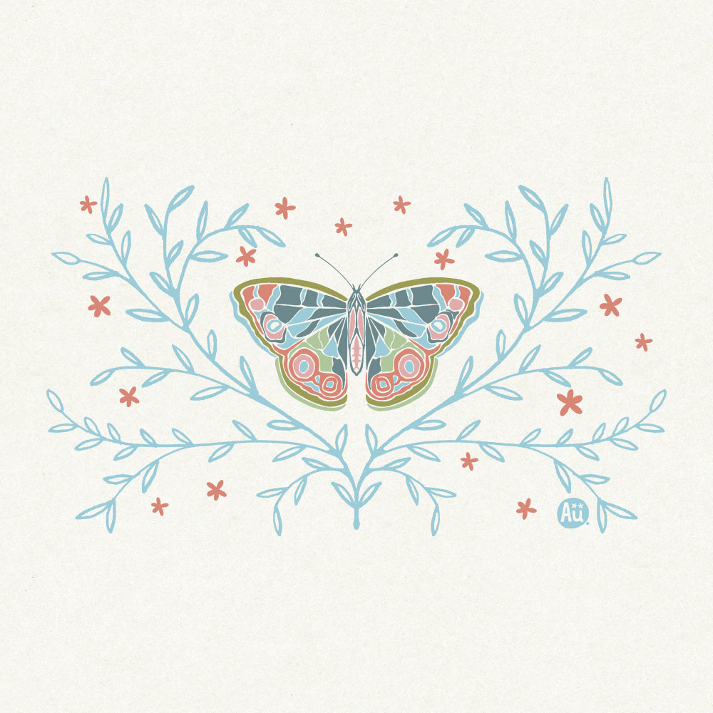 Colorful Butterfly Serenity | Canvas