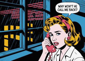 Worried Woman On Phone | Canvas