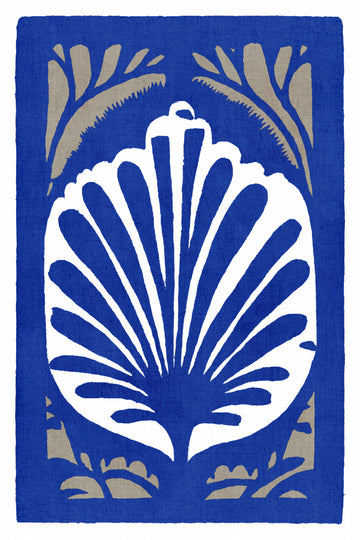 Elegant Blue Shell | Canvas