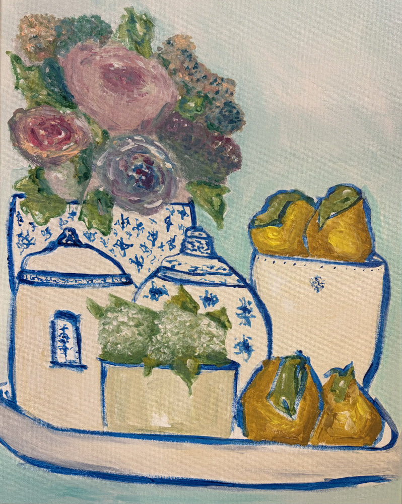 Blue and White Still Life | Canvas