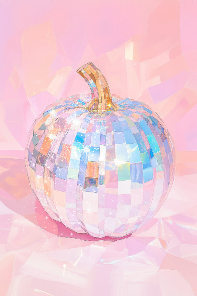 Iridescent Disco Pumpkin | Canvas