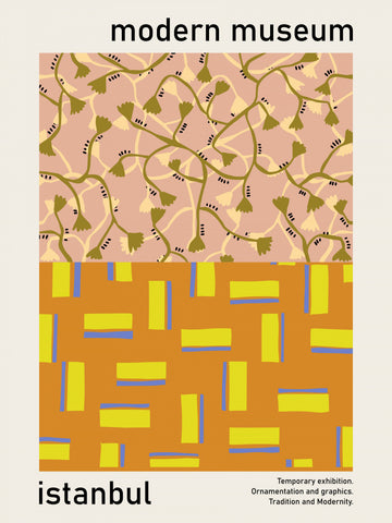 Modern Botanical Geometric Patterns | Poster