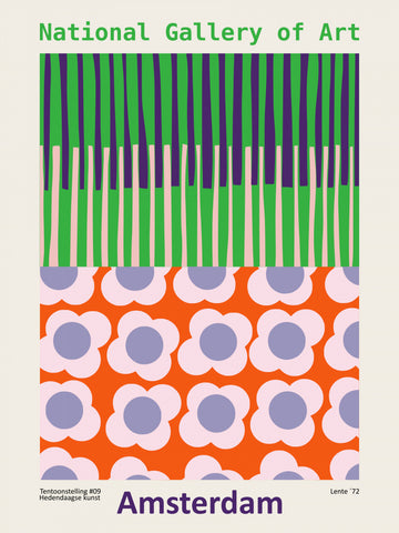 Retro Floral Stripes | Canvas