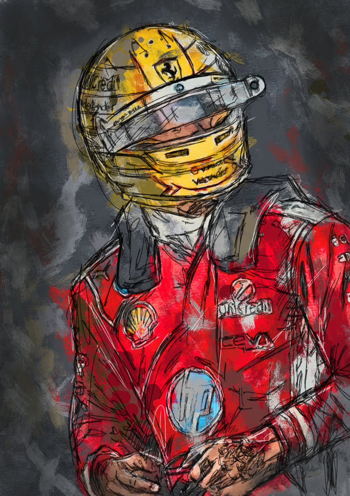 Focused Racing Driver | Poster