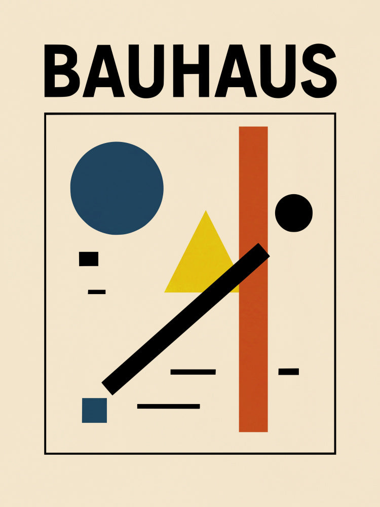 Bauhaus Geometric Abstract | Canvas