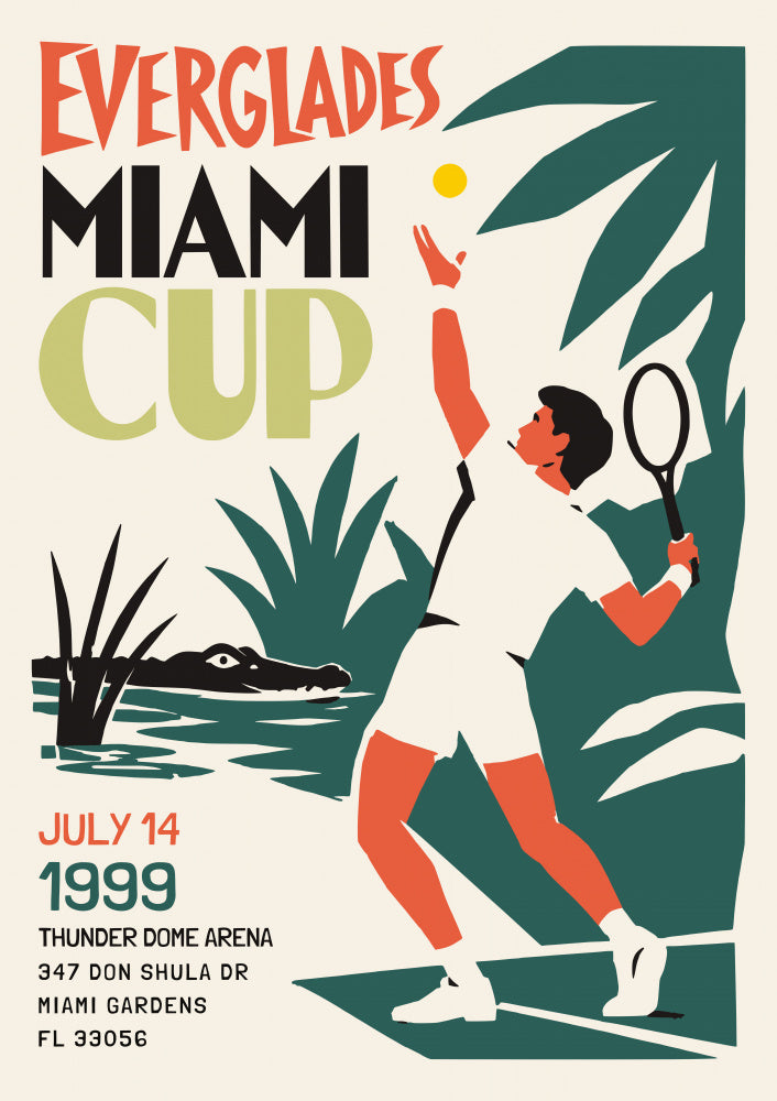 Miami Everglades Tennis | Poster
