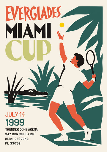 Miami Everglades Tennis | Poster