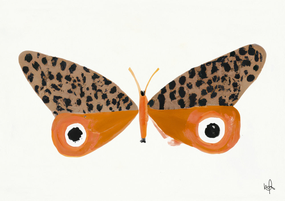 Orange Leopard Butterfly | Canvas