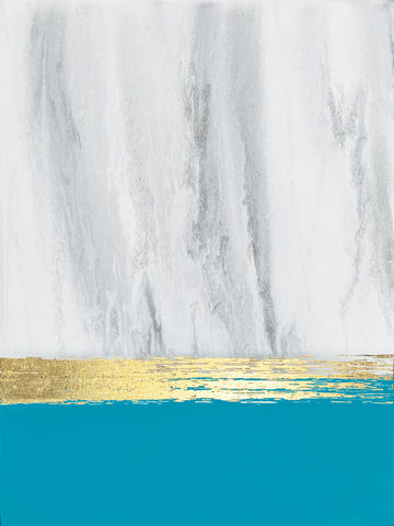 Teal Gold Horizon | Canvas