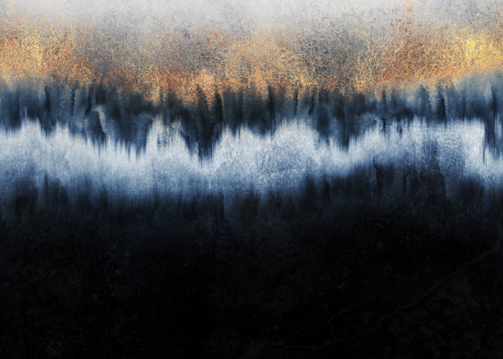 Golden Horizon Abstract | Canvas