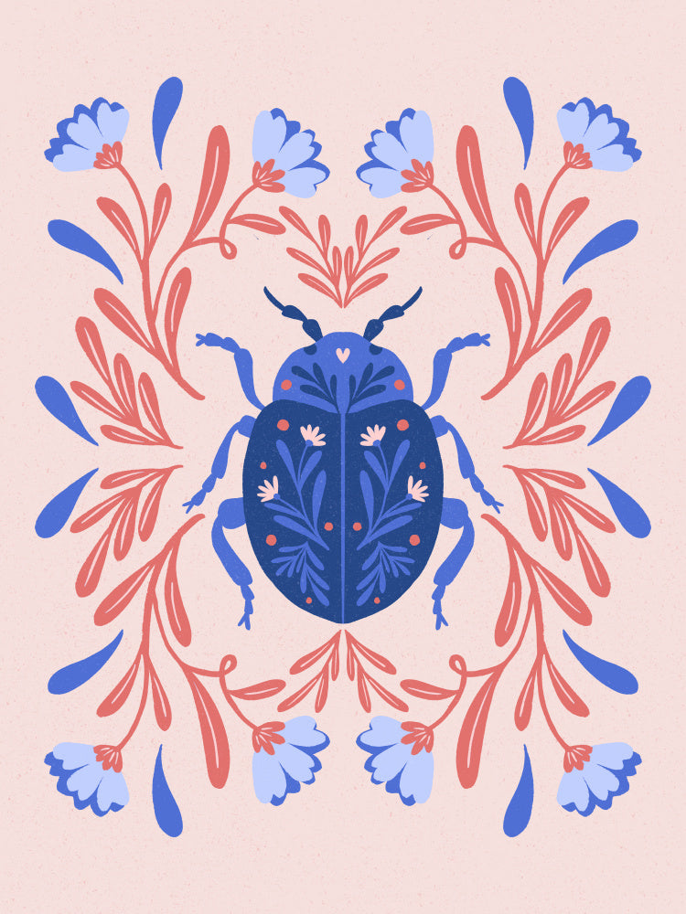 Whimsical Floral Car | Canvas