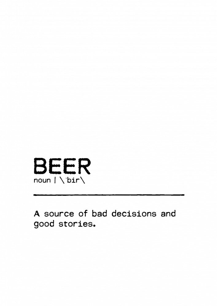 Funny Beer Definition | Poster