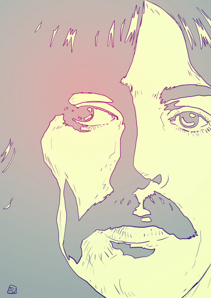 Retro Man Portrait | Canvas