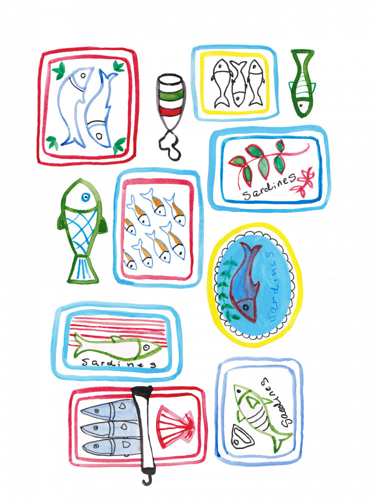 Colorful Sardine Collection | Poster
