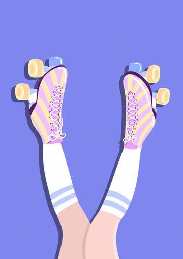 Retro Roller Skates | Poster