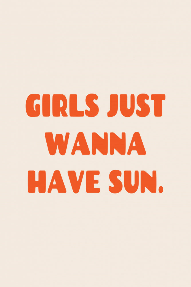Girls Summer Sun | Canvas