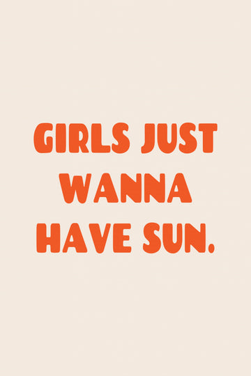 Girls Summer Sun | Canvas