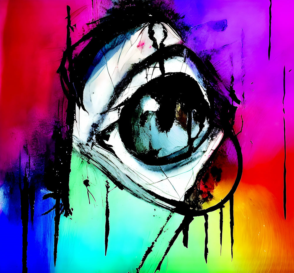 Intense Rainbow Eye | Canvas