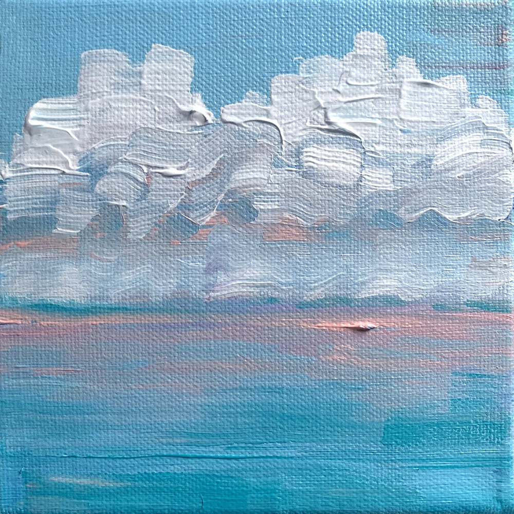 Serene Ocean Clouds | Poster