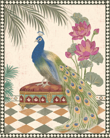 Royal Peacock Garden | Canvas