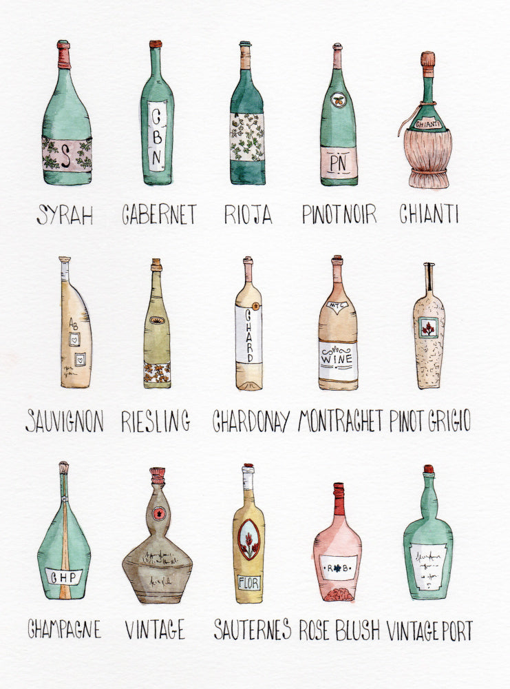 Wine Bottle Medley | Canvas