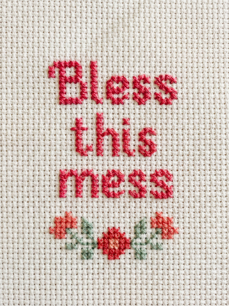 Bless This Mess Stitch | Canvas