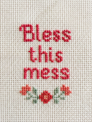 Bless This Mess Stitch | Canvas