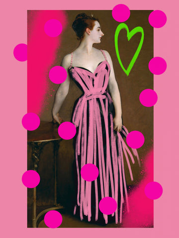 Pink Graffiti Lady | Canvas