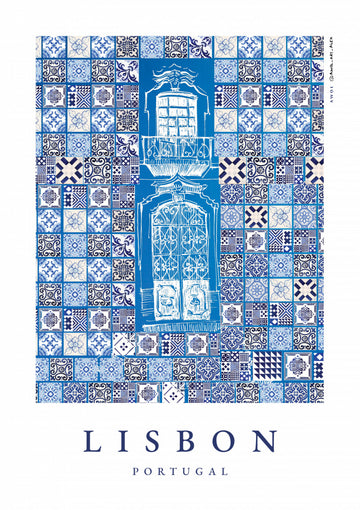 Lisbon Azulejo Balcony | Poster