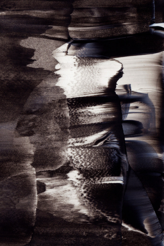 Monochrome Textures And Fluid Brushstrokes | Canvas