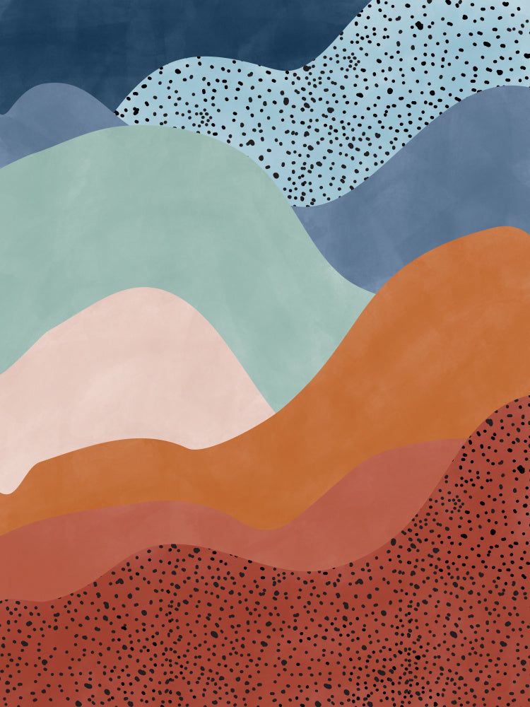 Earthy Layered Landscape | Poster