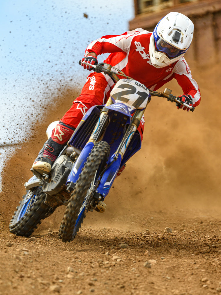 Motocross Rider Kicking Dust | Canvas