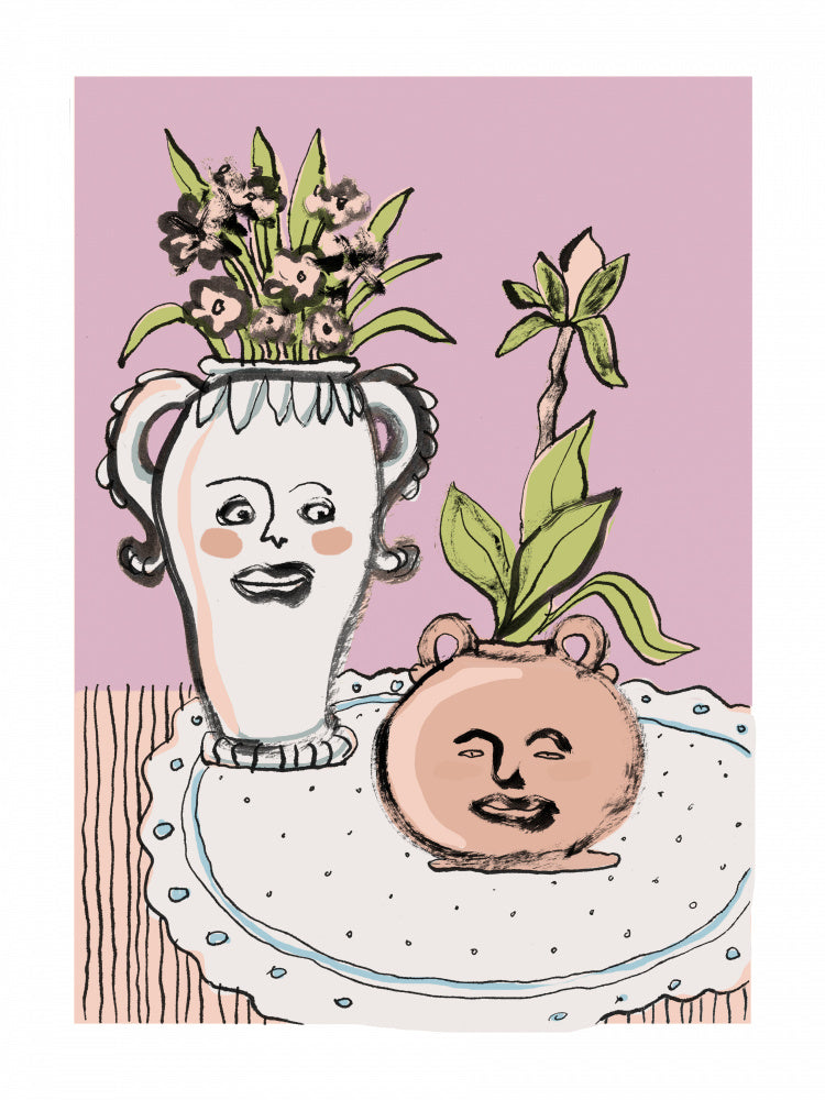 Happy Faces Flower Pots | Canvas