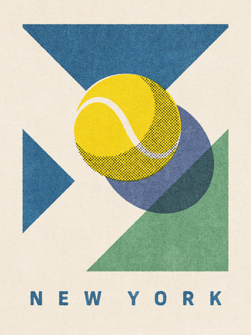 New York Tennis Geometric | Poster