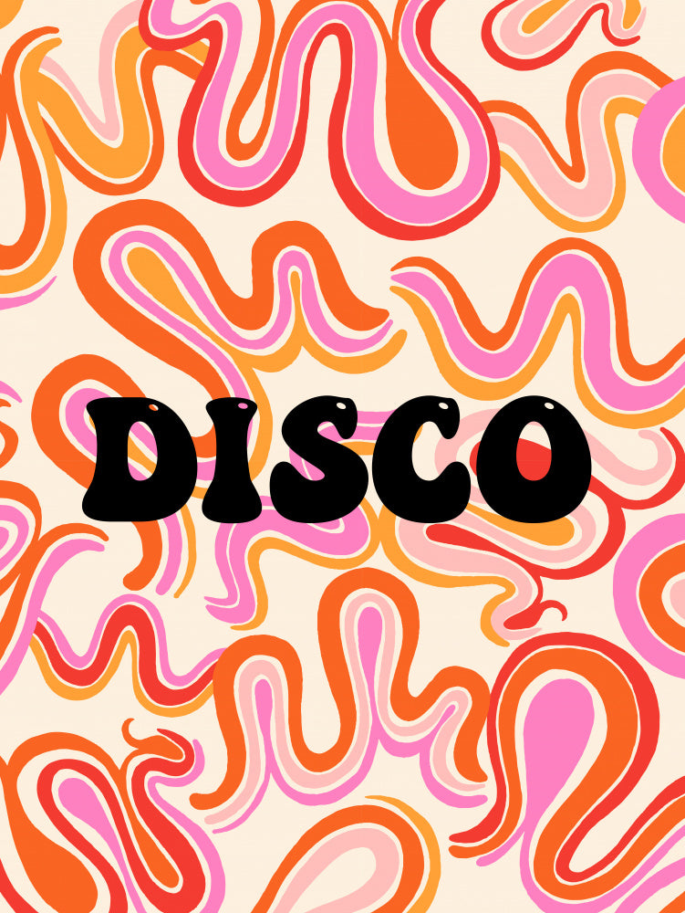 Groovy Disco Waves | Canvas