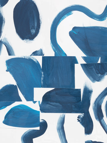 Abstract Blue Shapes | Canvas