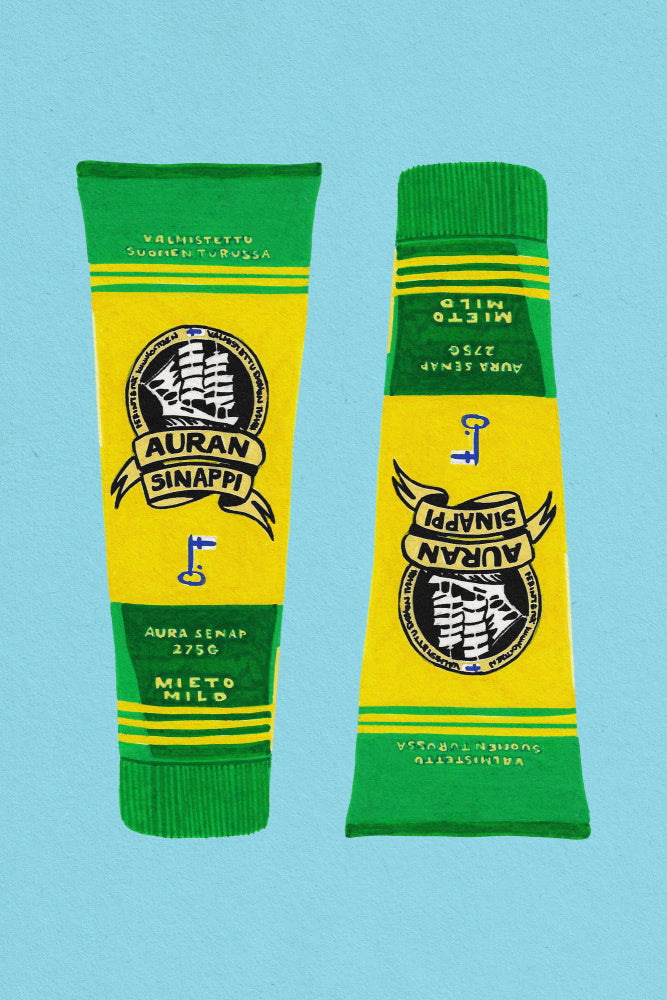 Classic Finnish Mustard Tubes | Canvas