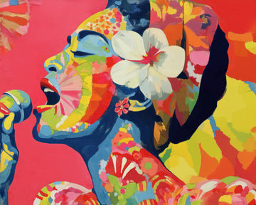 Vibrant Singer Portrait | Poster