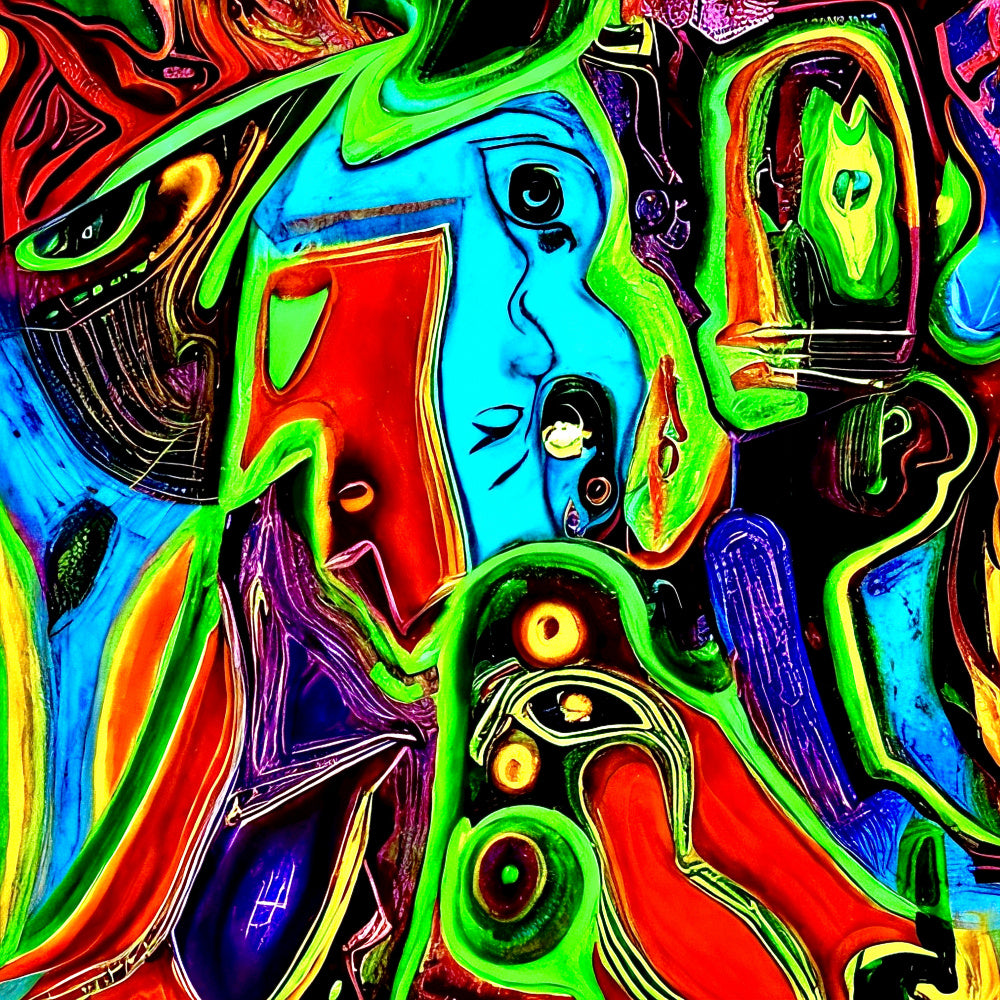 Vibrant Abstract Forms | Poster