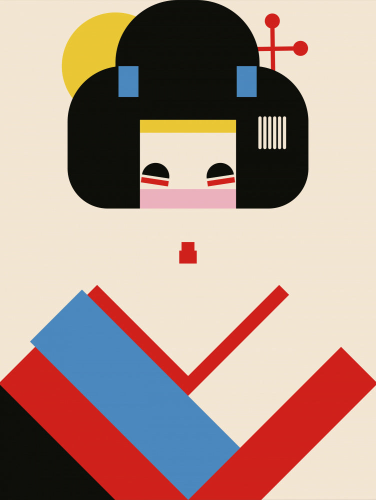 Colorful Geometric Woman | Poster
