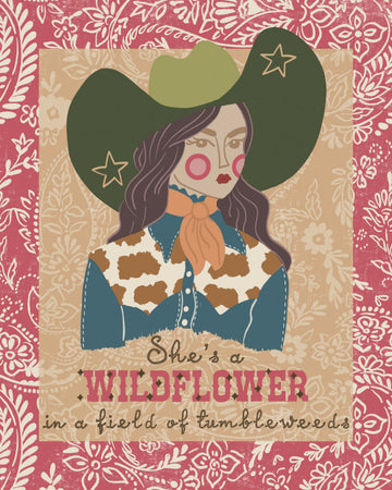 Wildflower Cowgirl | Canvas